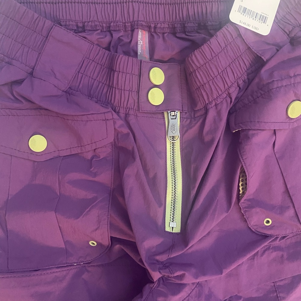 Free People Morning Meadow Hike pants. Purple nwt sz small - Picture 7 of 7